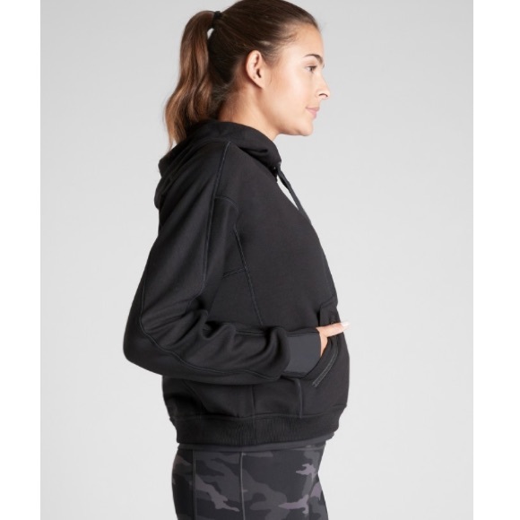 Host Pick !! Athleta black recover hoodie. NWTs - Picture 3 of 14